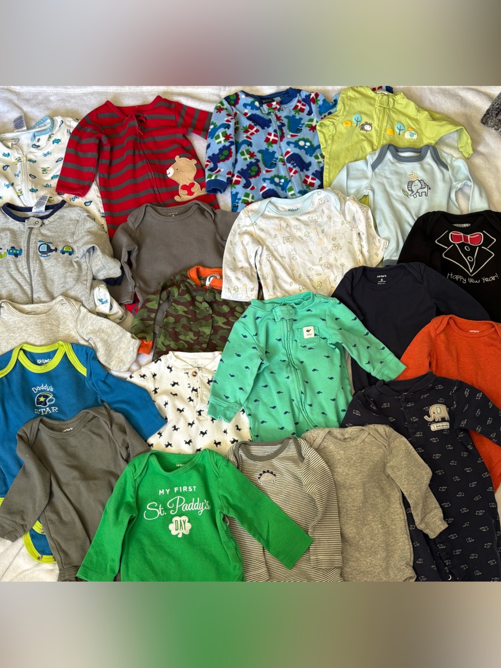 Bundle of long sleeve onesies